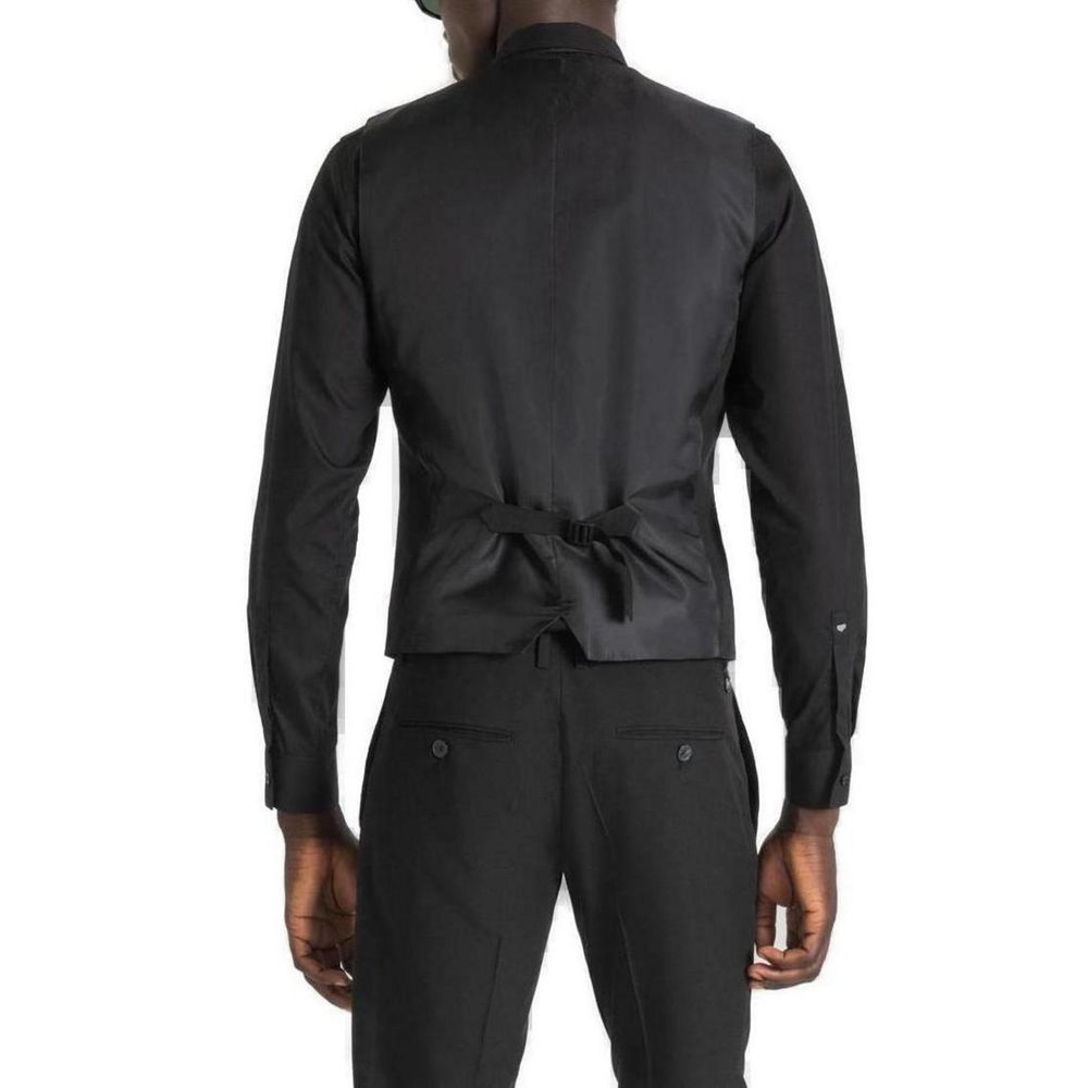 Antony Morato Black Polyester Vest