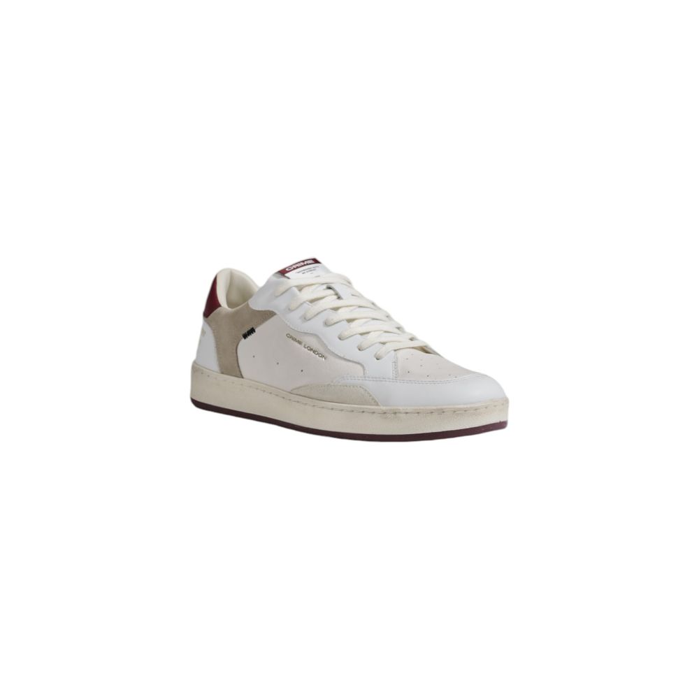 Crime London White Leather Sneaker