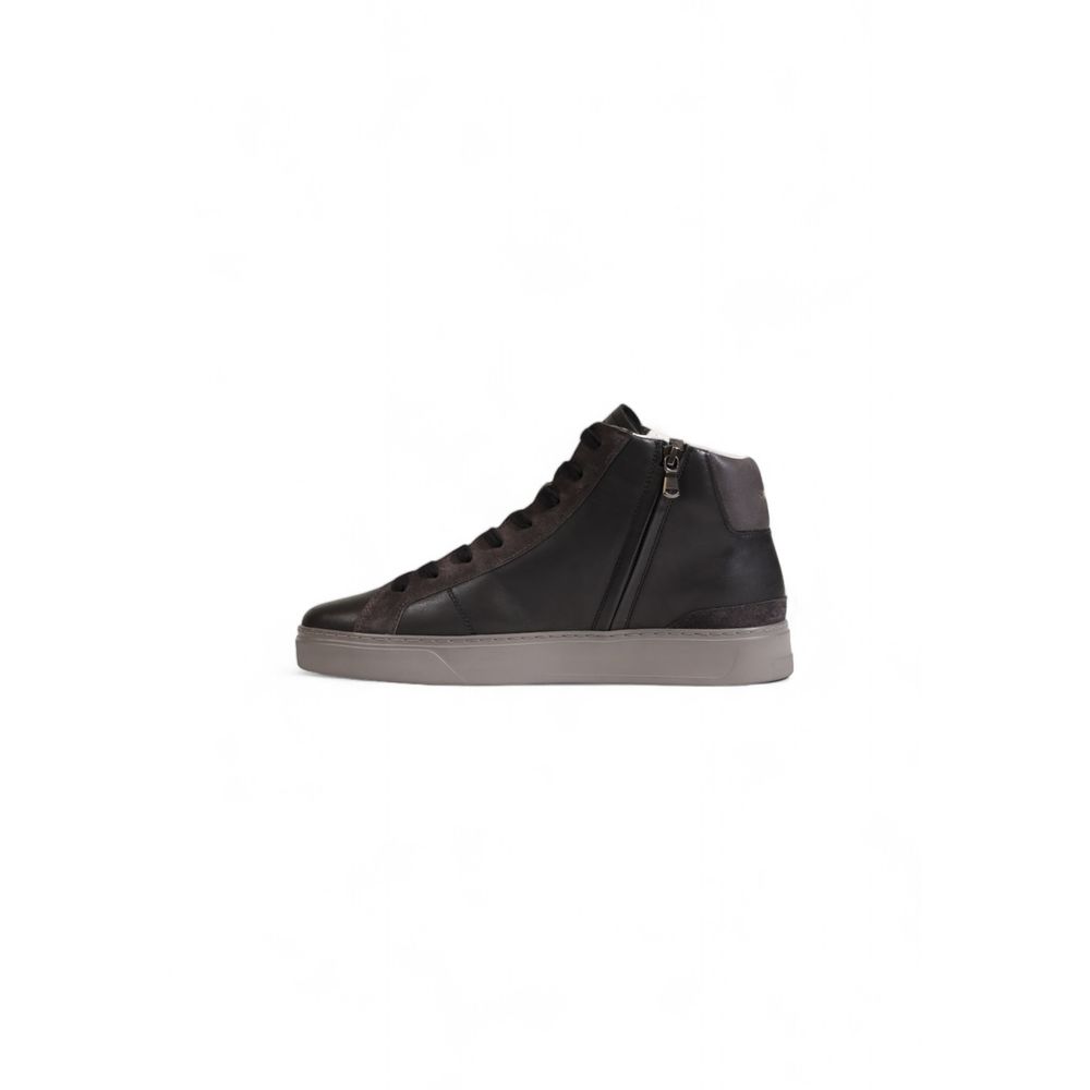 Crime London Gray Leather Sneaker