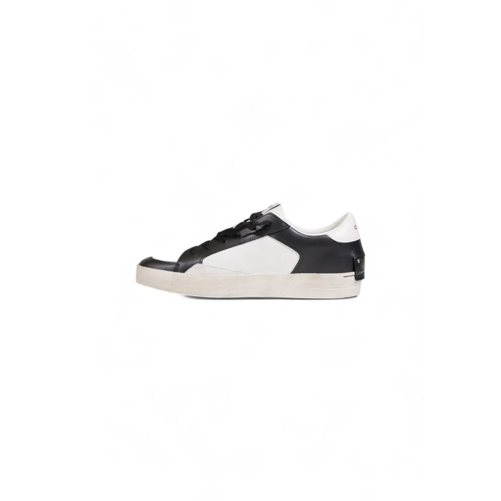 Crime London Black And White Leather Sneaker