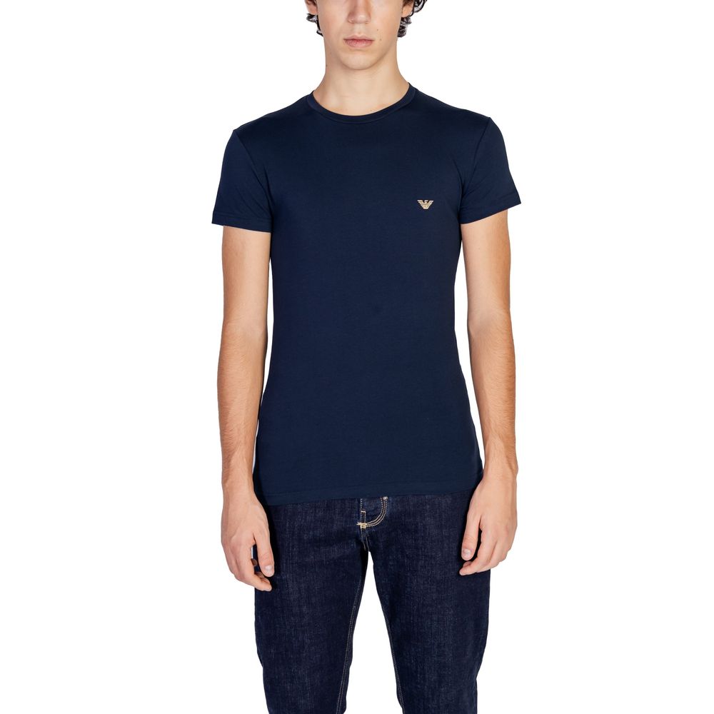 Emporio Armani Underwear Blue Cotton T-Shirt