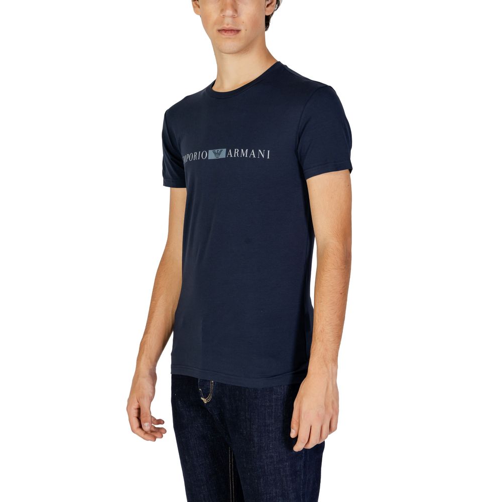 Emporio Armani Underwear Blue Cotton T-Shirt