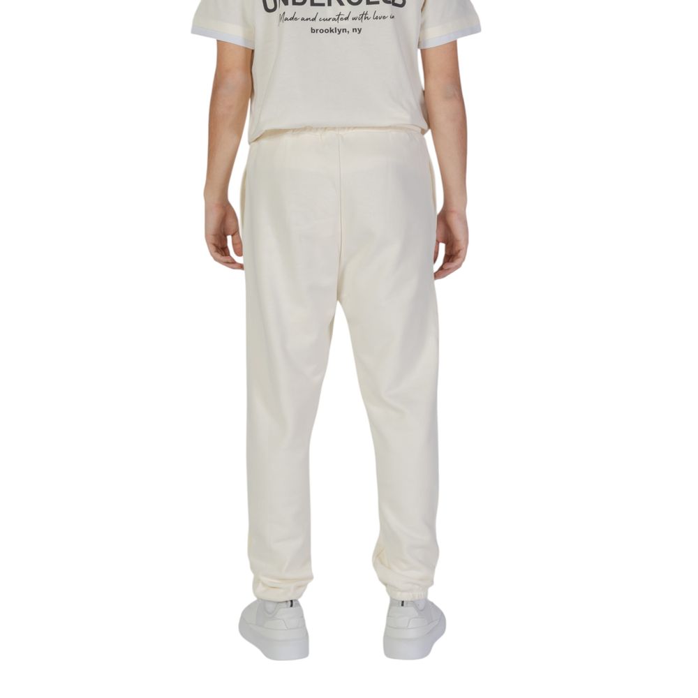 Underclub Cream Cotton Jeans & Pant