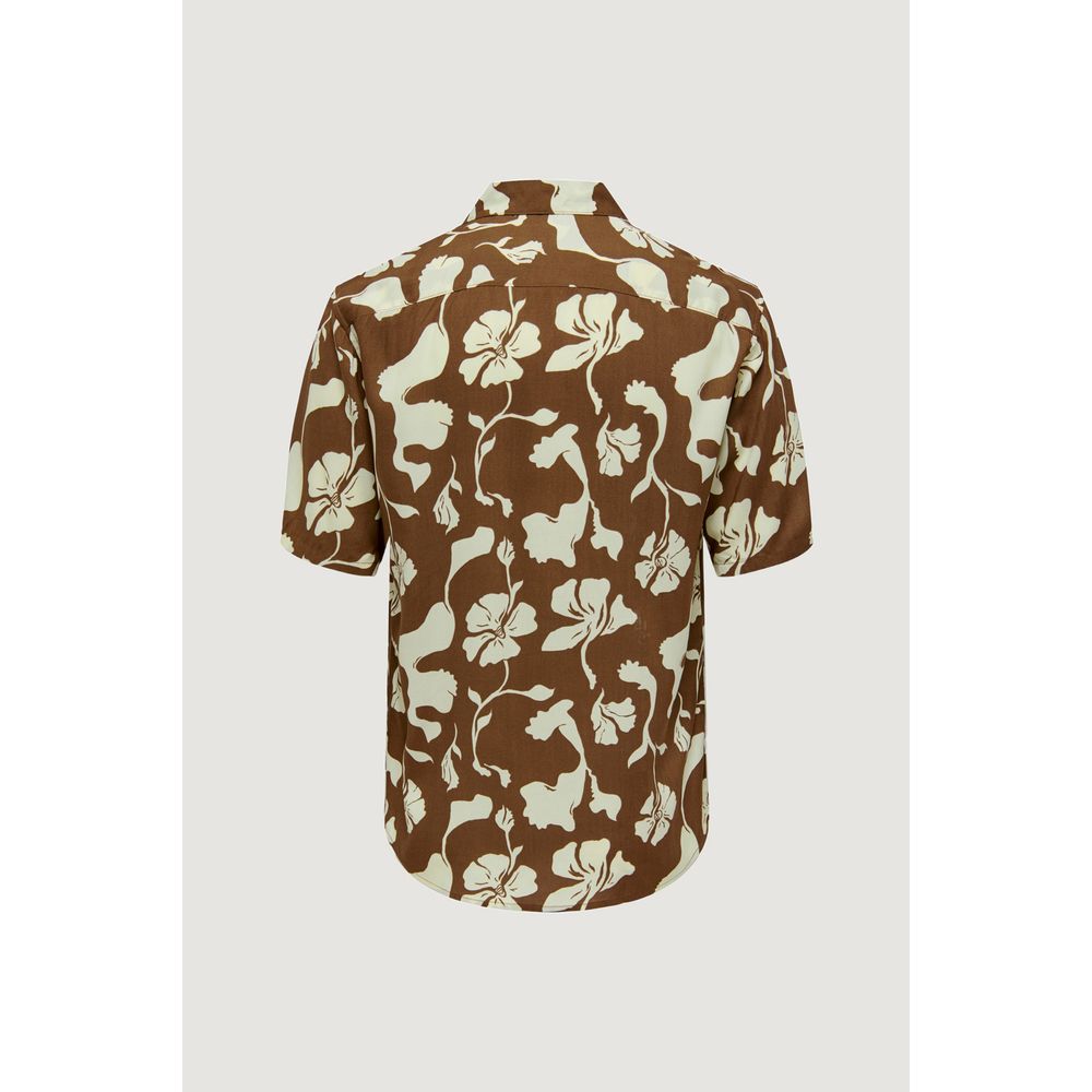 Only & Sons Brown Viscose Shirt