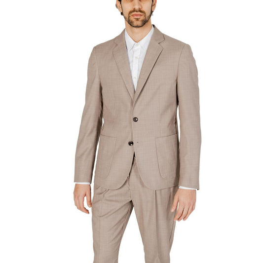 Antony Morato Beige Polyester Suit