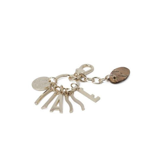 Alviero Martini Prima Classe Gold Zinc Keychain