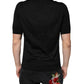 Dolce & Gabbana Black Silk Short Sleeves Men Polo T-shirt