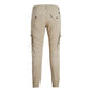 Jack Jones Beige Cotton Jeans & Pant