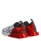 Dolce & Gabbana White Red Sorrento Sneakers Shoes