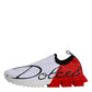 Dolce & Gabbana White Red Sorrento Sneakers Shoes