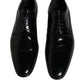 Dolce & Gabbana Black Leather Lace Up Derby Formal Shoes