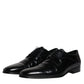 Dolce & Gabbana Black Leather Lace Up Derby Formal Shoes