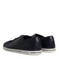 Dolce & Gabbana Black Low Top Men Saint Tropez Sneakers Shoes