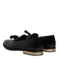 Dolce & Gabbana Black Calf Leather Loafers Mens Dress Shoes