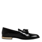 Dolce & Gabbana Black Calf Leather Loafers Mens Dress Shoes