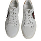 Dolce & Gabbana White London Heart Low Top Sneakers Shoes