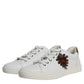 Dolce & Gabbana White London Heart Low Top Sneakers Shoes