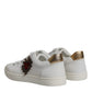 Dolce & Gabbana White London Heart Low Top Sneakers Shoes