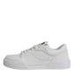 Dolce & Gabbana White Miami Leather Low Top Sneakers Shoes