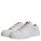 Dolce & Gabbana White Miami Leather Low Top Sneakers Shoes