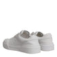 Dolce & Gabbana White Miami Leather Low Top Sneakers Shoes