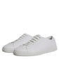 Dolce & Gabbana White Low Top Men Saint Tropez Sneakers Shoes