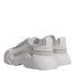 Dolce & Gabbana White Leather Daymaster Low Top Sneakers Shoes