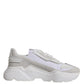 Dolce & Gabbana White Leather Daymaster Low Top Sneakers Shoes