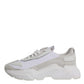 Dolce & Gabbana White Leather Daymaster Low Top Sneaker Shoes