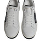 Dolce & Gabbana White Leather Low Top Men Sneakers Shoes