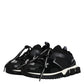 Dolce & Gabbana Black White Logo Sorrento Mens Sneakers Shoes