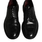 Dolce & Gabbana Black Leather Derby Wingtip Formal Shoes