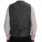 Dolce & Gabbana Elegant Gray Striped Waistcoat Vest