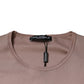 Dolce & Gabbana Brown Cotton Short Sleeves Round Neck T-shirt