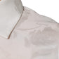 Dolce & Gabbana White Silk Collared Long Sleeves Shirt Top