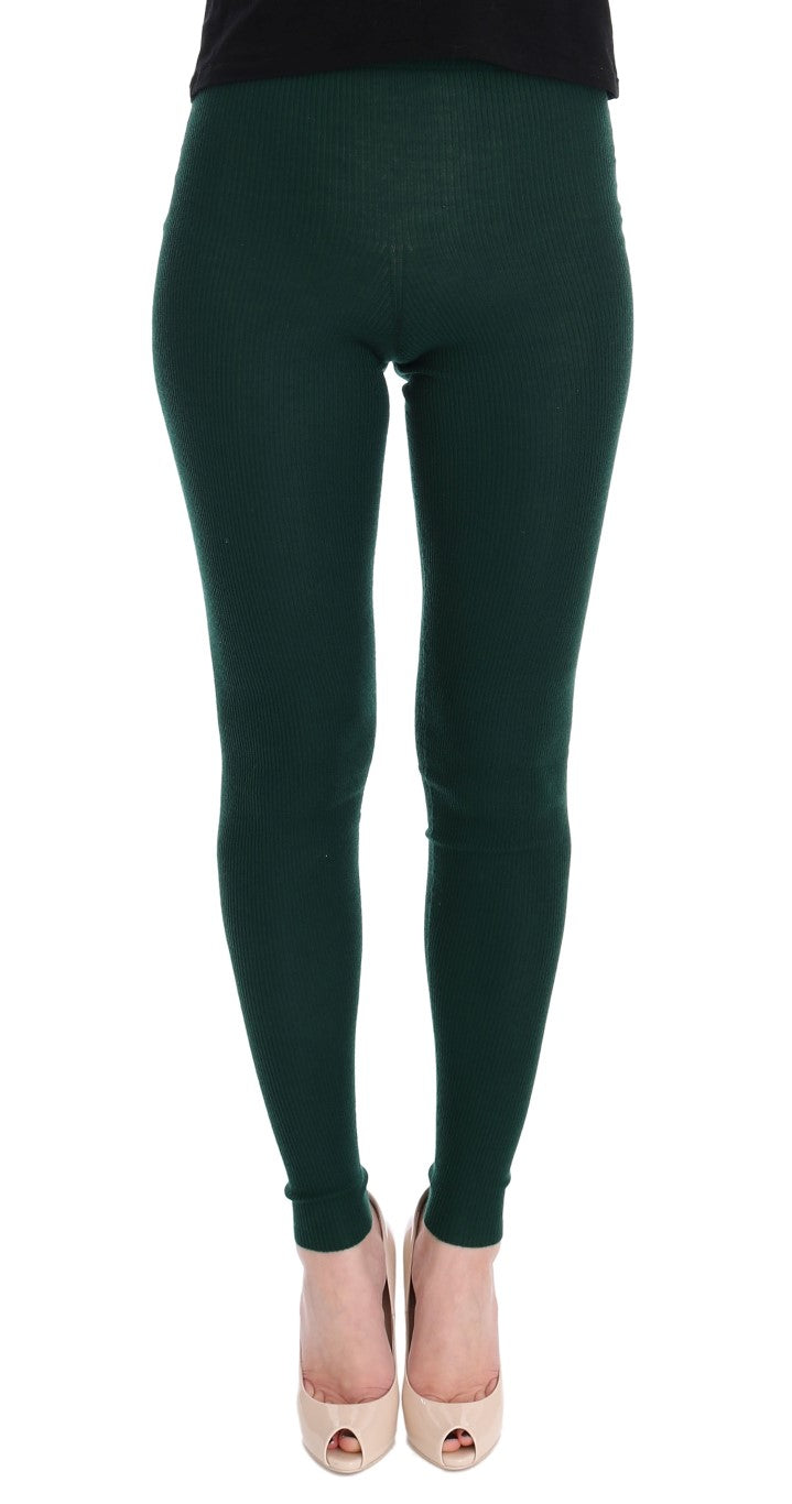 Dolce & Gabbana Elegant High-Waist Cashmere Tights Pants