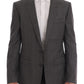 Dolce & Gabbana Sleek Gray Checkered Wool Blazer