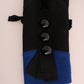 Dolce & Gabbana Chic Black & Blue Short Trench Jacket