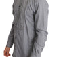 Dolce & Gabbana Elegant Gray Checkered Slim Fit Casual Shirt