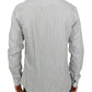 GF Ferre Chic Gray Striped Cotton Casual Shirt
