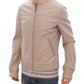 Dolce & Gabbana Elegant Beige Leather Lambskin Jacket