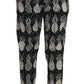 Dolce & Gabbana Chic Black Pineapple Print Wool Suit