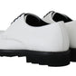 Dolce & Gabbana Elegant White Formal Leather Shoes