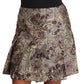 Dolce & Gabbana Elegant Floral A-Line Jacquard Skirt