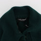 Dolce & Gabbana Elegant Green Cashmere Cardigan Sweater