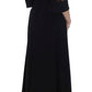 Dolce & Gabbana Elegant Black Wool Cutout Maxi Dress
