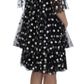 Dolce & Gabbana Elegant Polka Dotted Ruffled Dress