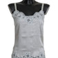 Dolce & Gabbana Silk Stretch Floral Lace Chemise Dress