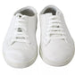 Dolce & Gabbana White Saint Tropez Lace Up Men Sneakers Men Shoes