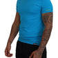 Dsquared² Blue Modal Short Sleeves Crewneck T-shirt